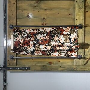 NWT PATRONS OF PEACE FLORAL WIDE LEG PALAZZO PANTS CASUAL FLOWY RESORT GARDEN